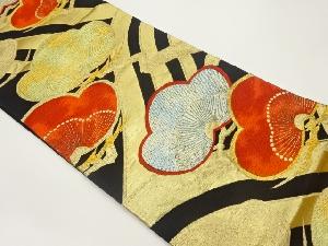 松模様織出し袋帯